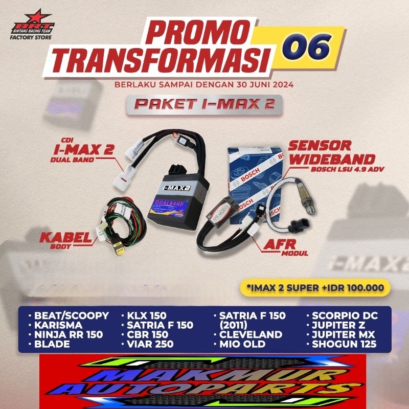 Paket Promo 06 CDI BRT I-Max Imax 2 Dualband & Imax 2 Super Beat - BINTANG RACING TEAM BRT