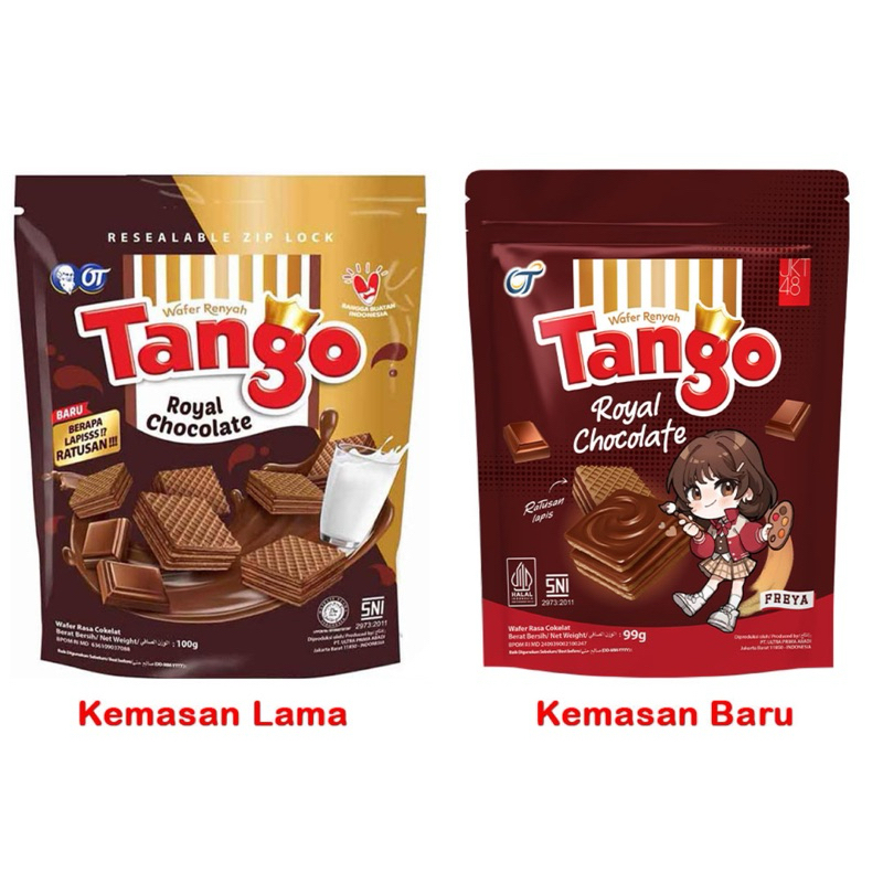 

Tango wafer pouch chocolate vanilla 100gr