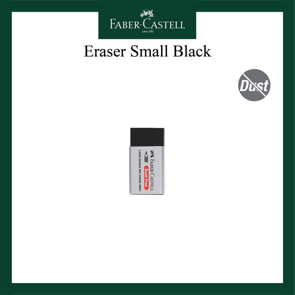 

Penghapus Faber Castell / Stip Black Dust Free / Eraser Small Black