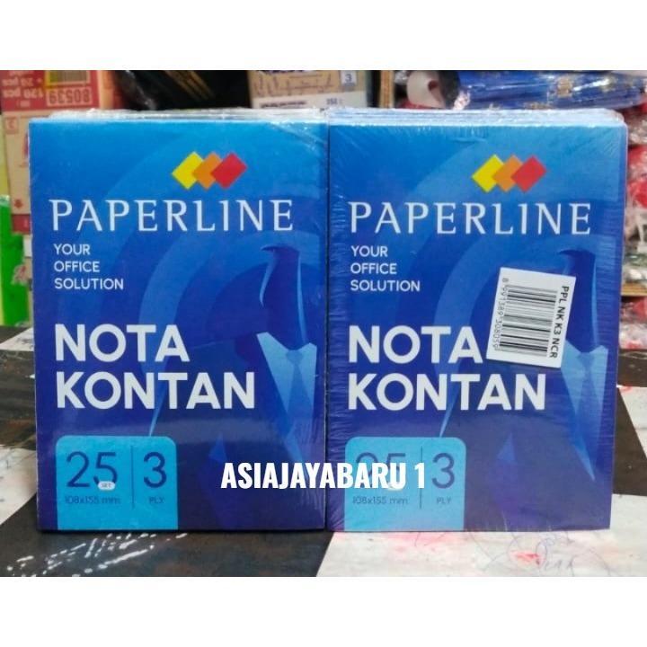 

BUKU NOTA KONTAN/BUKU BON KECIL PAPERLINE 2 PLY & 3 PLY - HARGA PERPCS