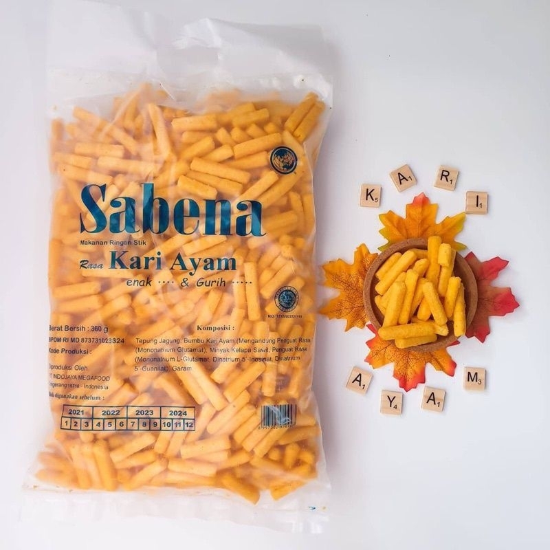 

SABENA STIK 360g/ANEKA RASA VARIAN KEJU BALADO SAPI PANGGANG JAGUNG BAKAR