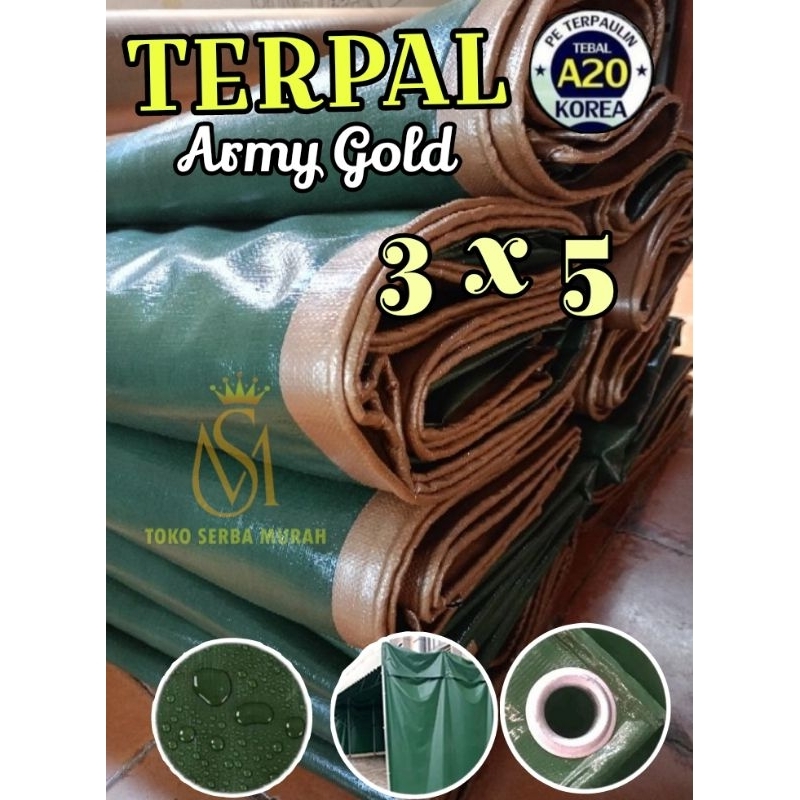 Terpal A20 3x5 UV KOREA Import, terpal terop terpal jemuran terpal kolam terpal truk dll