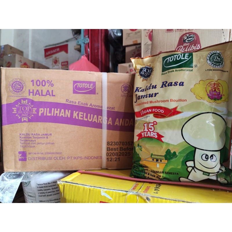 

TOTOLE KALDU JAMUR 1KG PER DUS ISI 10 PCS KARGO