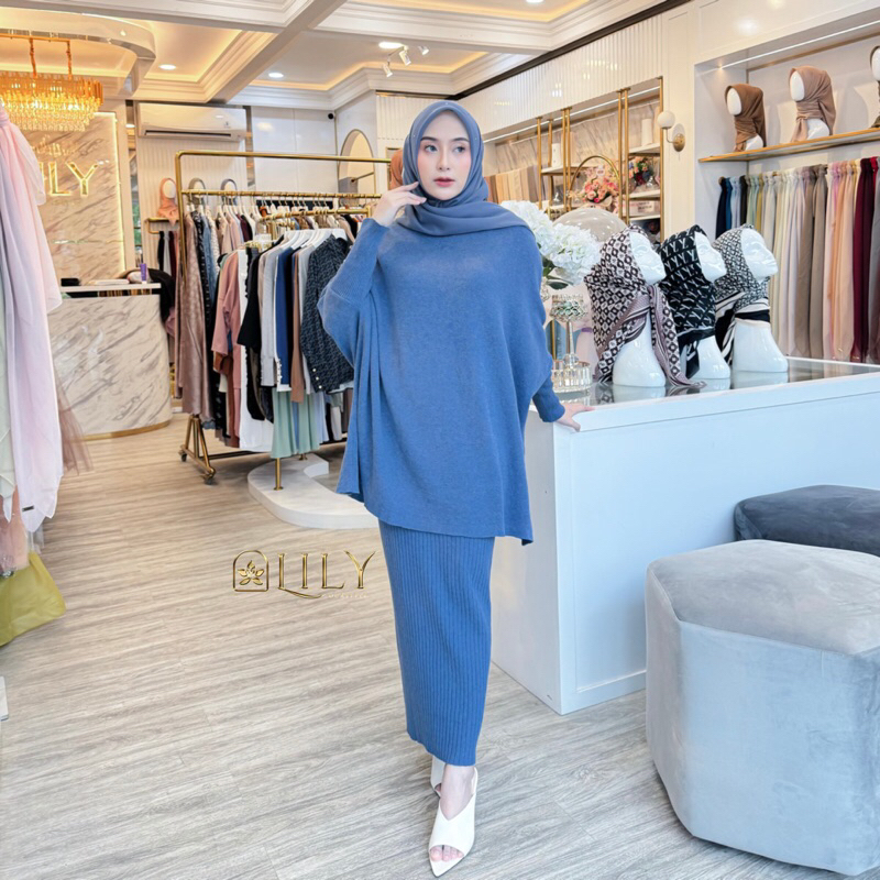 Lilyourstyle - Set Knit Batwing (OneSet Knit)