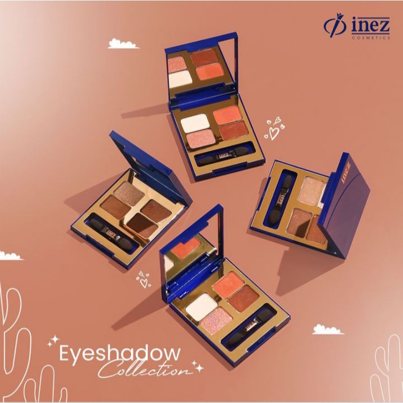 INEZ Eyeshadow Collection ,Color Contour Plus / eyeshadow Inez kosmetik/eyeshadow warna warni/ pemul