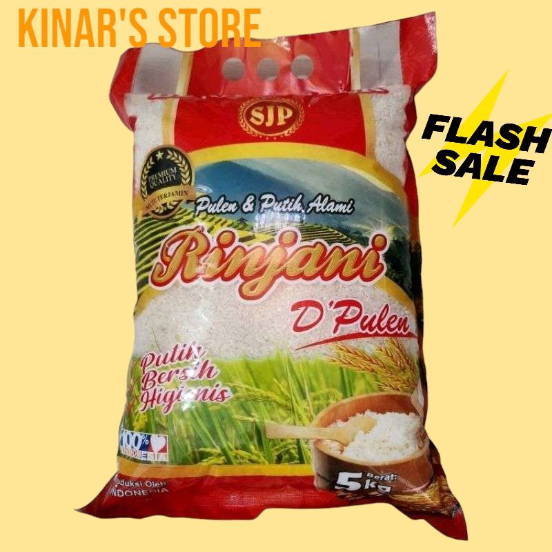 

PROMO!!! Beras Pulen Beras Rinjani Kualitas Super 5liter Murah Terlaris Kemasan