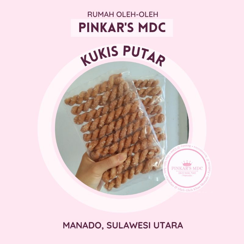 

PINKAR'S MDC - KUKIS PUTAR KUKIS GULUNG KUKIS TAMBANG CAMILAN DAN OLEH-OLEH KHAS MANADO