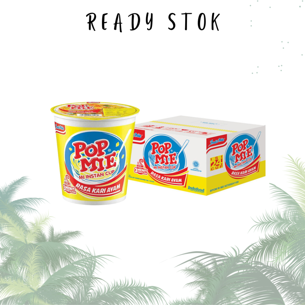 

Pop Mie Kuah Rasa Kari Ayam 1 Dus-24pcs, 1,800gr