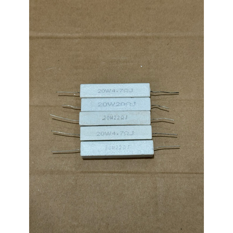 resitor 20W 4.7ohm 4.7ohm 20ohm 22ohm 22ohm
