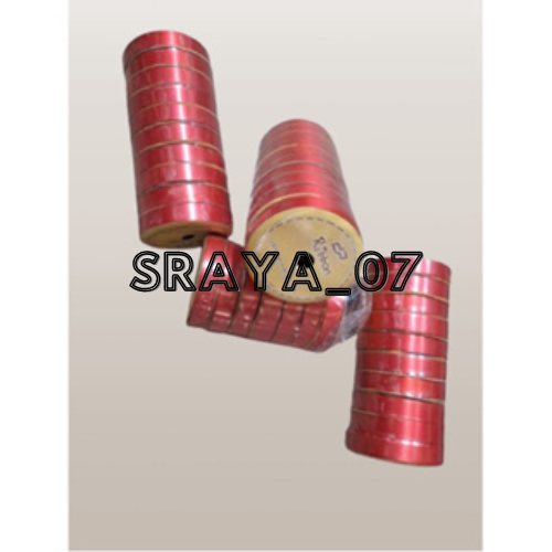 

SRAYA - 10 Roll Pita Kado Kecil3/4" Plastik POLOS 2cm Ribbon 1 Slop Pita Jepang 2 cm ( SLOP )