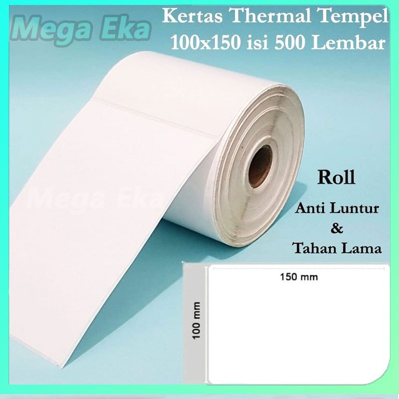 

Label Barcode 100 x 150 Kertas Sticker Thermal Resi 100x150mm WINSTAR ISI 500 PREMIUM SPEC/Label Thermal Sticker 100 x 150 mm