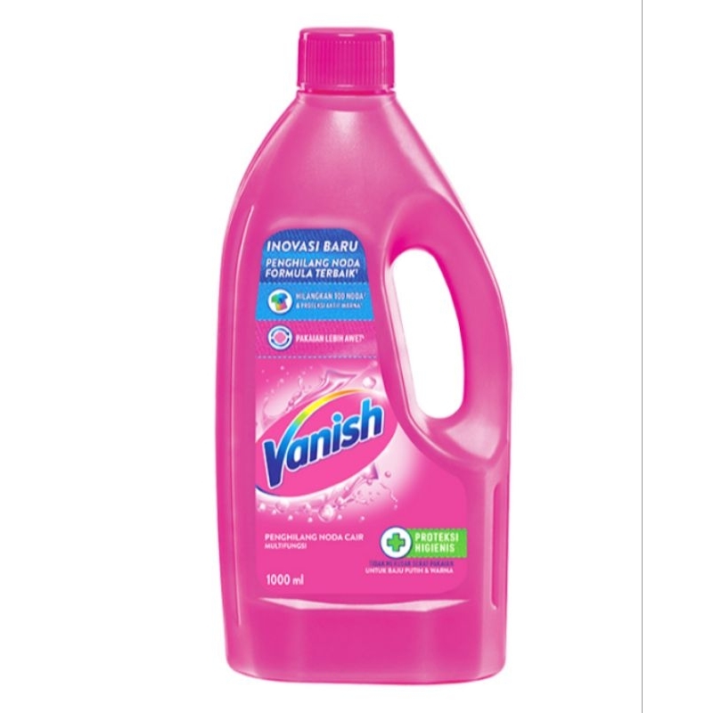 vanish pink cair 1 liter penghilang noda pakaian