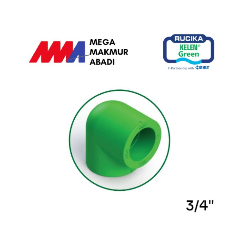 Rucika - Elbow / Knee / keni 3/4" Inch PPR 90 Derajat