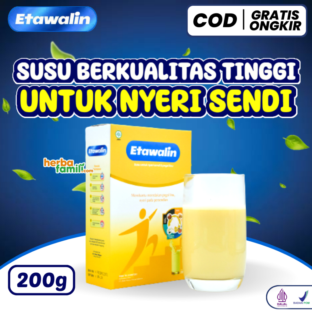 

Etawalin Paket - Susu Untuk Nyeri Sendi Dan Pegal Linu 1 Box Isi 200gram