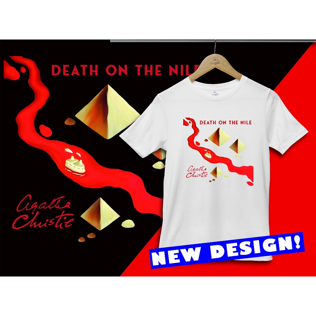 AG004 KAOS T-SHIRT AGATHA CHRISTIE DEATH ON THE NILE
