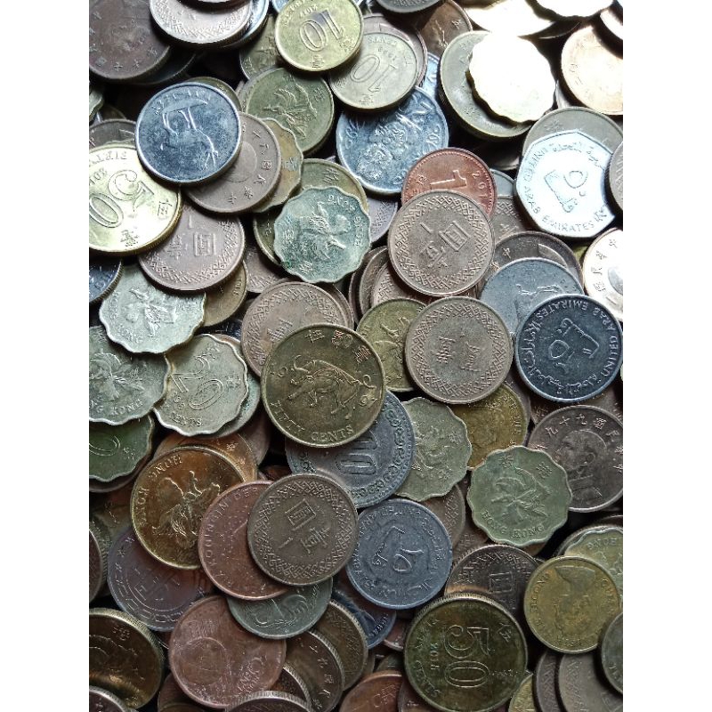 Uang koin asing 1kg ( kiloan )