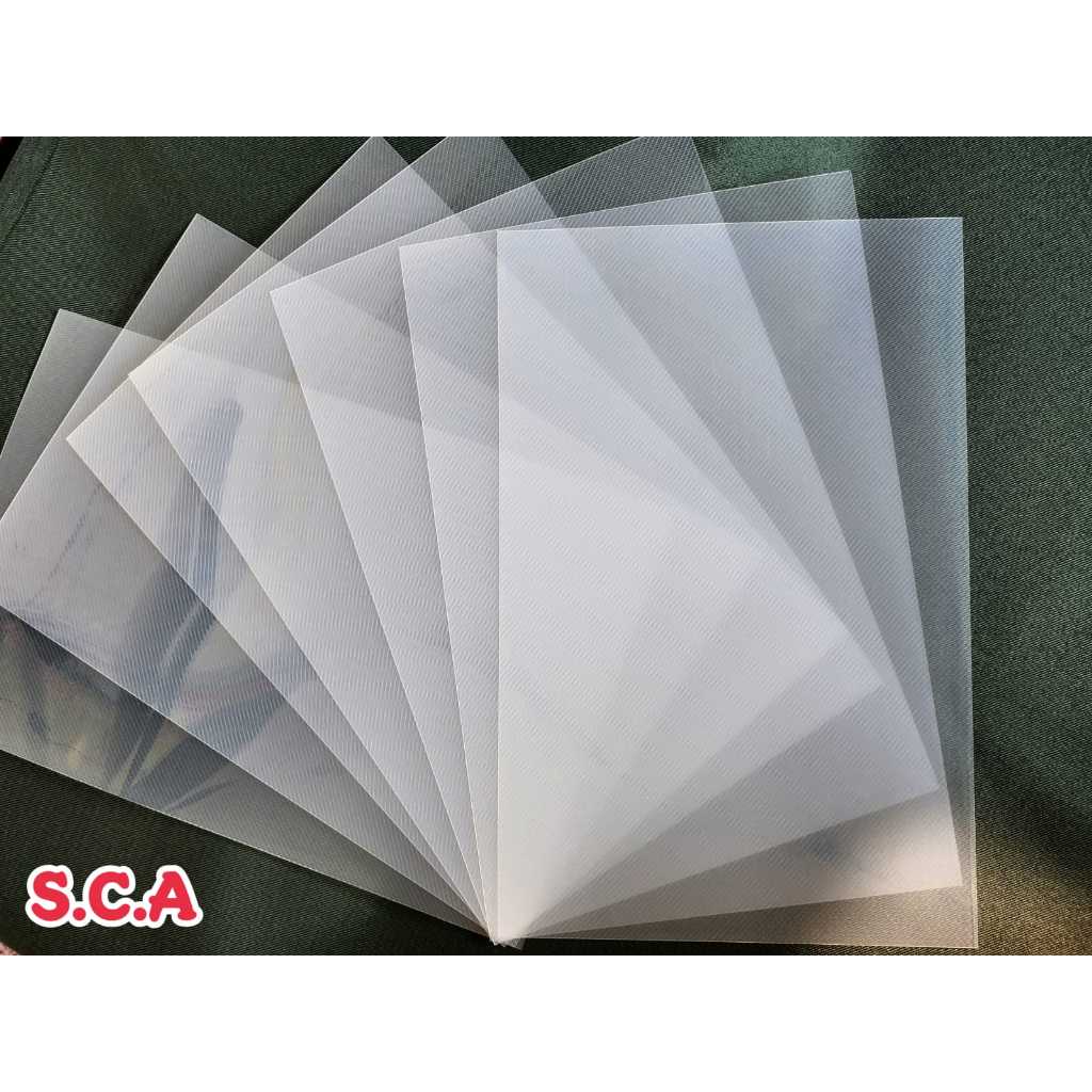 

Sale PLASTIK KAKU PP GARIS BERGELOMBANG BENING TEBAL 0.50MM UKURAN A4