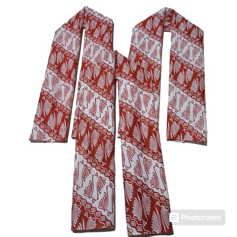 Cukin/syall batik merah putih, scraf