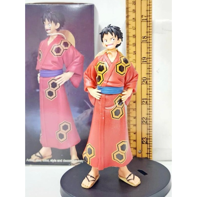 action figure one piece luffy wano pegang pinggang