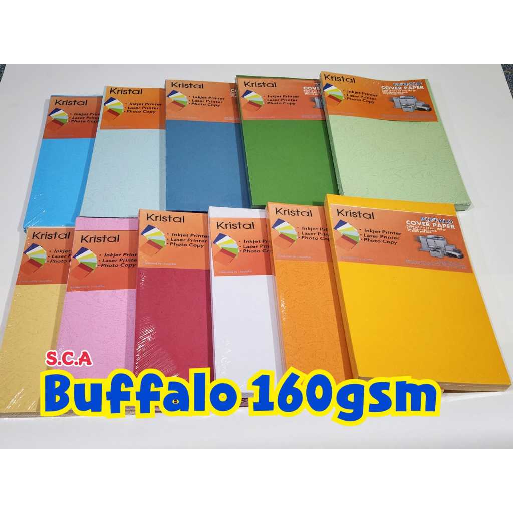

Kertas Buffalo 160gsm F4 ( 1 Pack isi 100 Lembar)