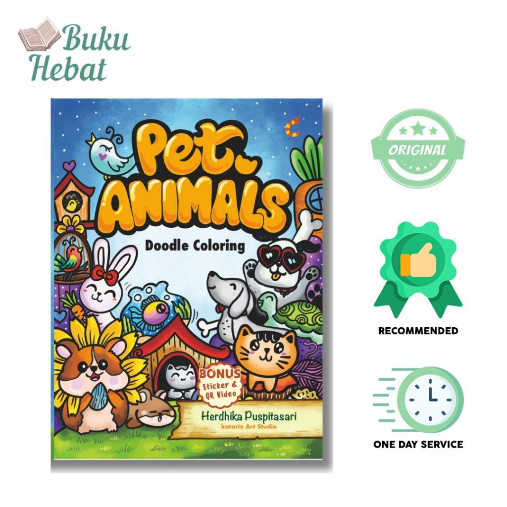 BUKU ANAK : DOODLE ART : PET ANIMALS
