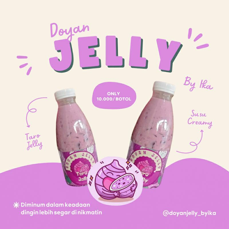 Doyan Jelly Rasa Taro - Es Lumut Seger