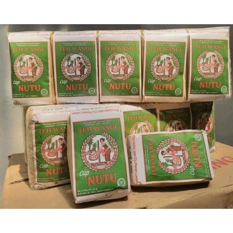 

Teh Tabur Cap Nutu Hijau 50gram 1Slop(10pcs) | FREE Kopi Sachet/Penyedap Rasa