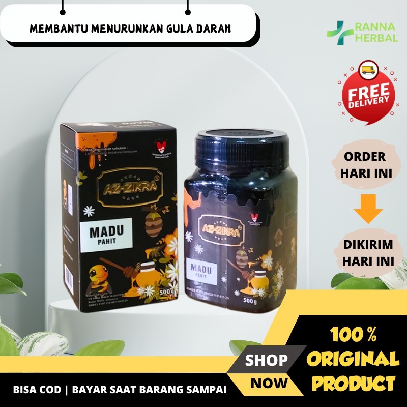 

Madu Hitam Azzikra Az-Zikra Herbal Hitam Pahit Asli 500 Gram BPOM Original