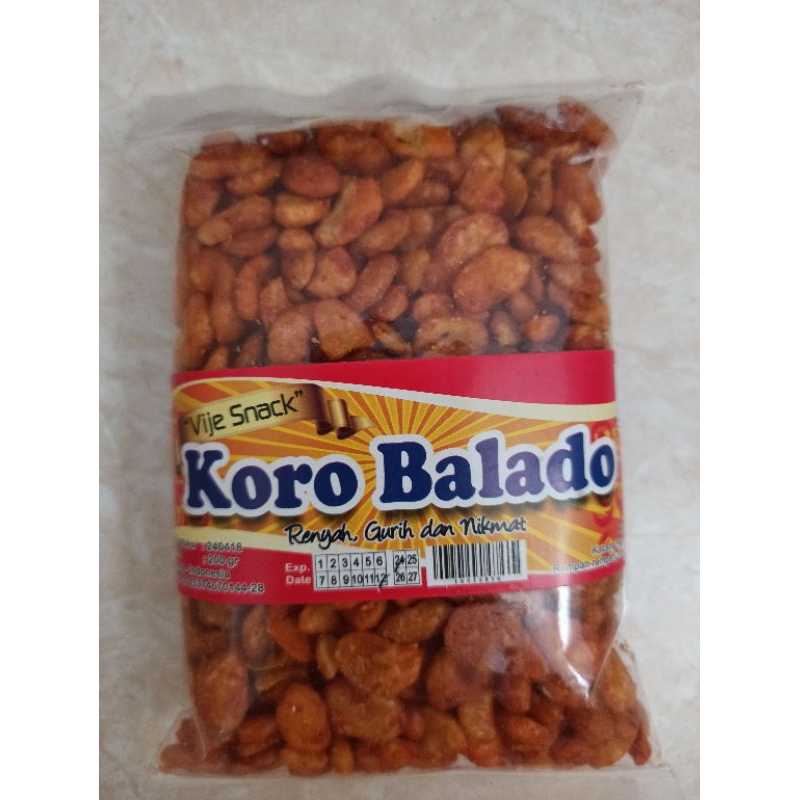 

Snack Kacang Koro Balado 200gr