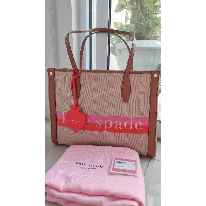 katespade market tote stripe butik