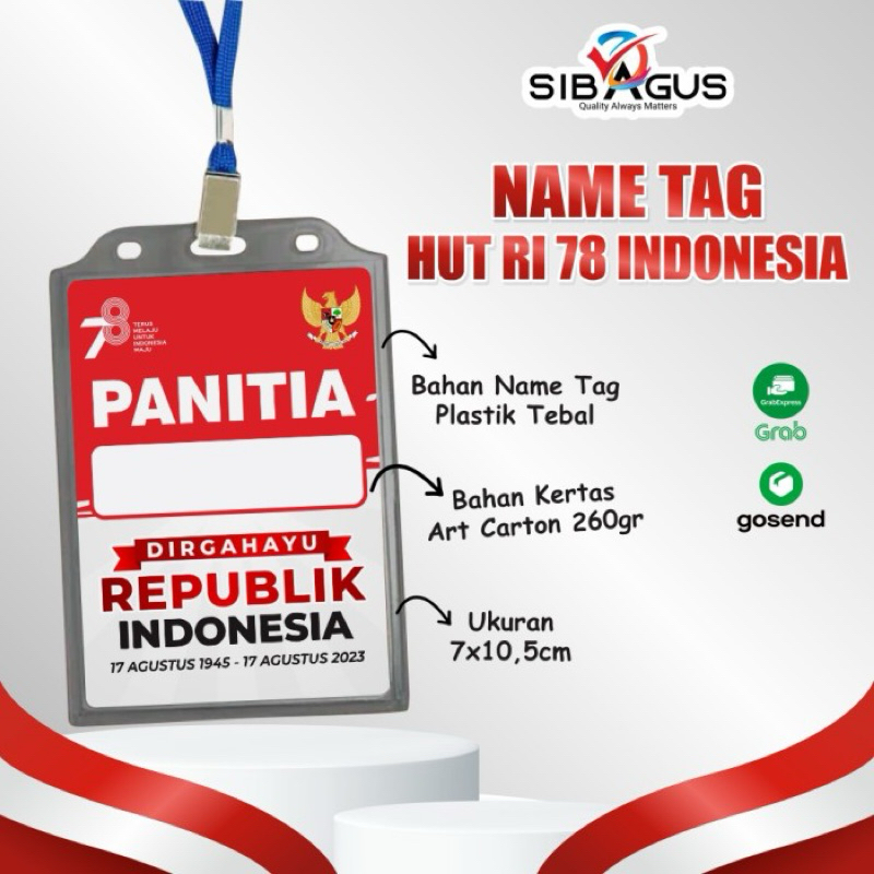 

ID card panitia bahan 260gsm