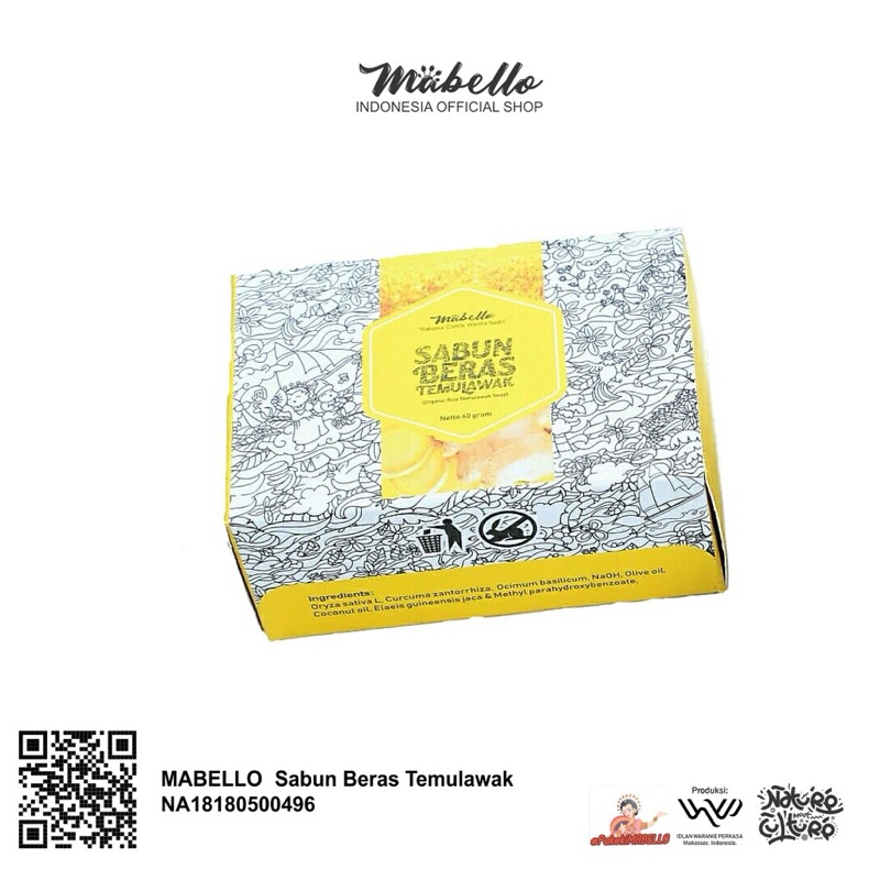 MABELLO - SABUN BERAS TEMULAWAK & DAUN KELOR
