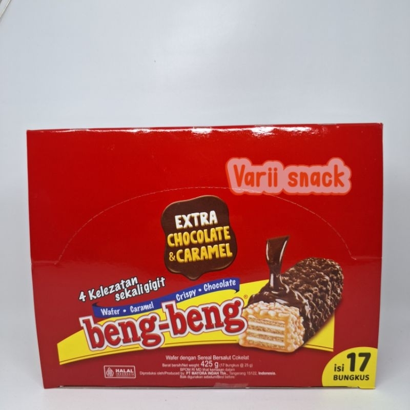 

Beng Beng Wafer Dengan Sereal Bersalut Karamel 1 box 17 pcs