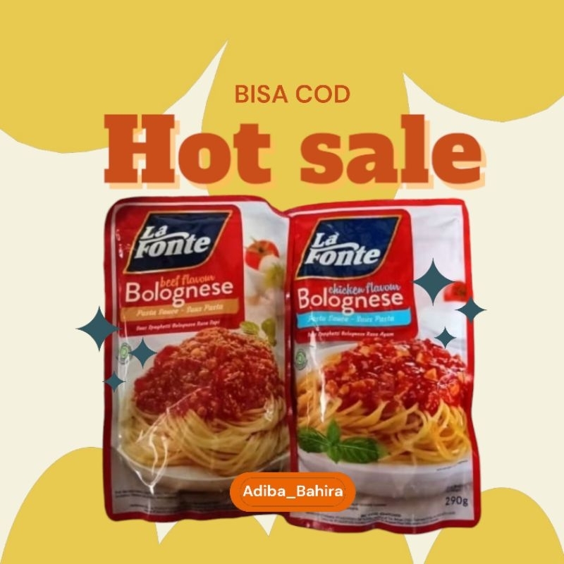 

LA FONTE SAUS PASTA BOLOGNESE /BEEF AYAM 315 GR