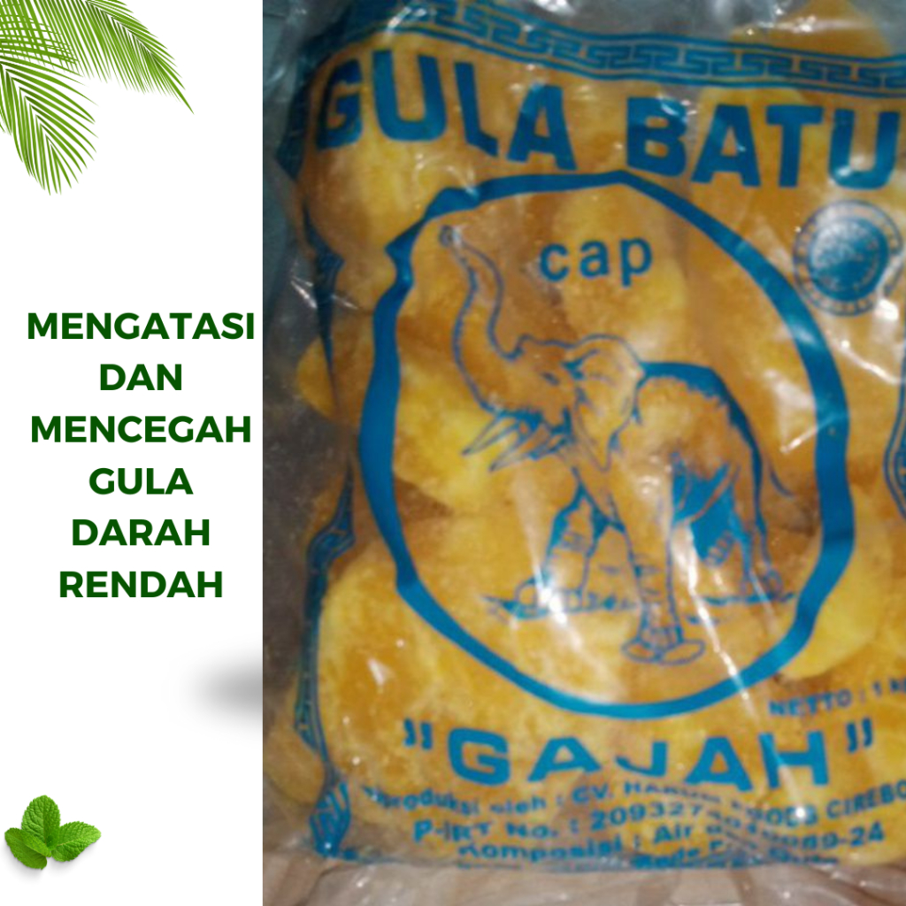 Gula Batu Kuning Cap Gajah Asli 500 Gram