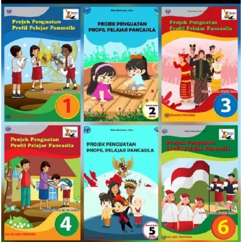 P5 projek Penguatan Profil Pelajar Pancasila SD kelas 1,2,3,4,5,6 Kurikulum Merdeka