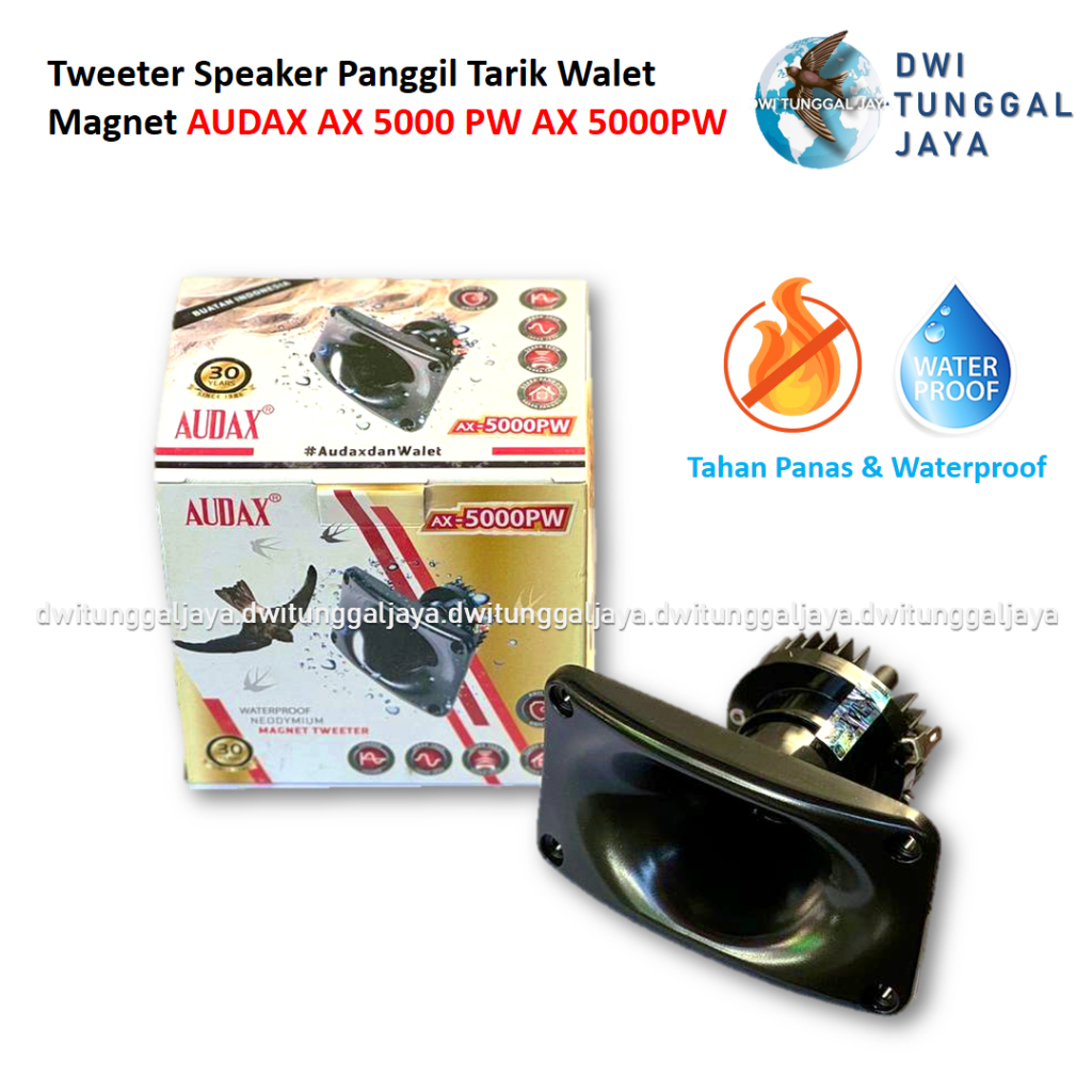 Tweeter Speaker Panggil Tarik Walet Magnet AUDAX AX 5000 PW AX 5000PW Tahan Panas Waterproof
