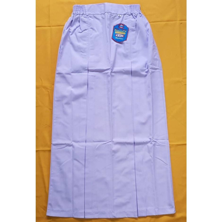 Rok Sekolah Span Panjang Putih Meksi Belah 2 Rok Sekolah Smp Panjang