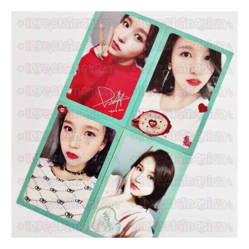 MINA MYOI TWICE WHAT IS LOVE WIL OFFICIAL MINI ALBUM EP PHOTOCARD POCA PC MISAMO SAKIT GIGI TOPANG D