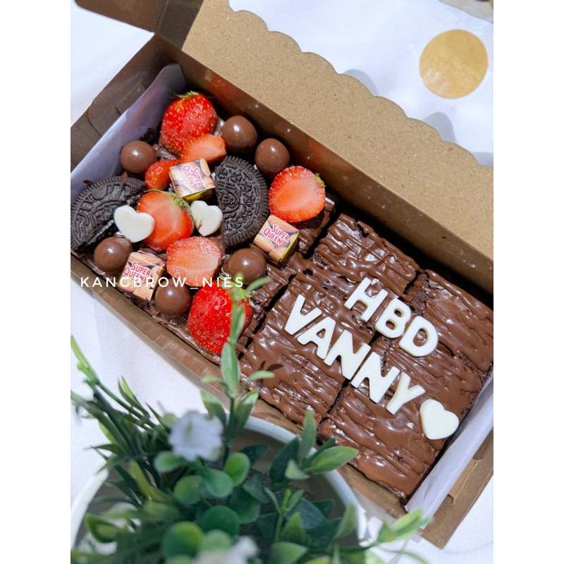 

fudgy brownies / brownies ulang tahun / brownies medan