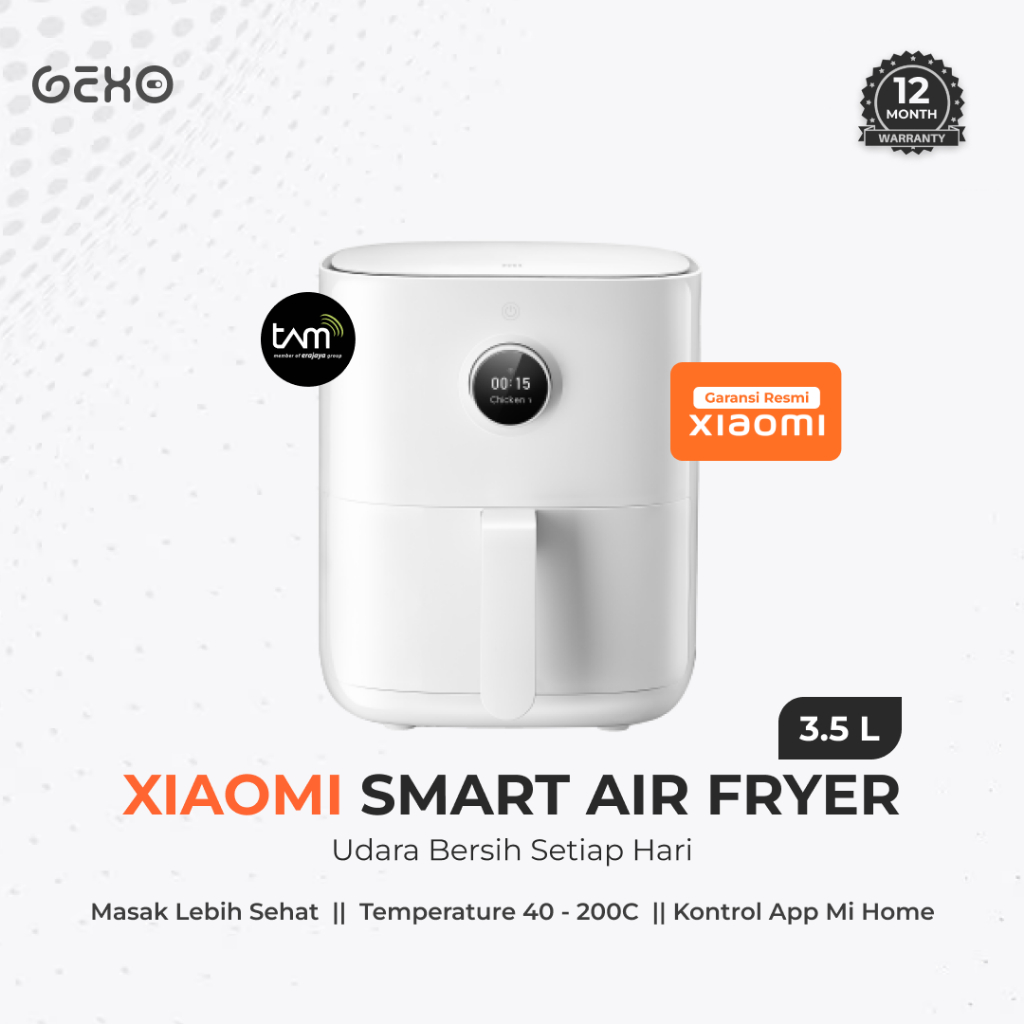 Xiaomi Mi Smart Air Fryer - White Garansi Resmi