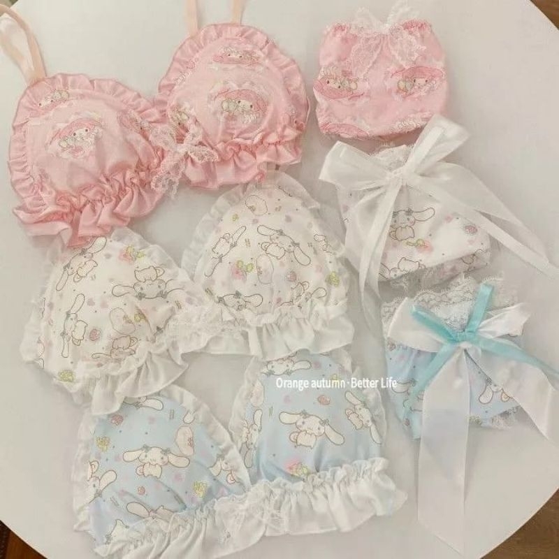 Bra Sexy Cinnamoroll Bh Bra Renda Bahan Lace Import Premium No Kawat