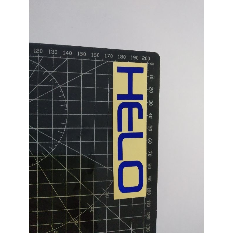 

cutting stiker helo