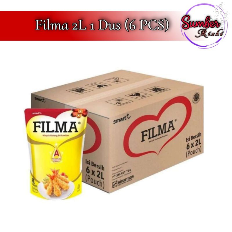 

Filma 2L 1 Dus (6 PCS) Minyak Goreng Filma 2 Liter 1 Dus