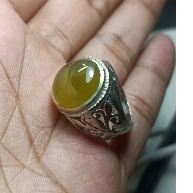cincin Batu akik BIO SOLAR aceh change colour super giwang natural asli