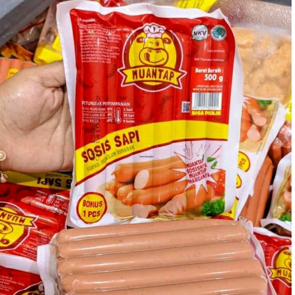 

sosis sapi muantap bartoz 500gr/bartoz sosis sapi