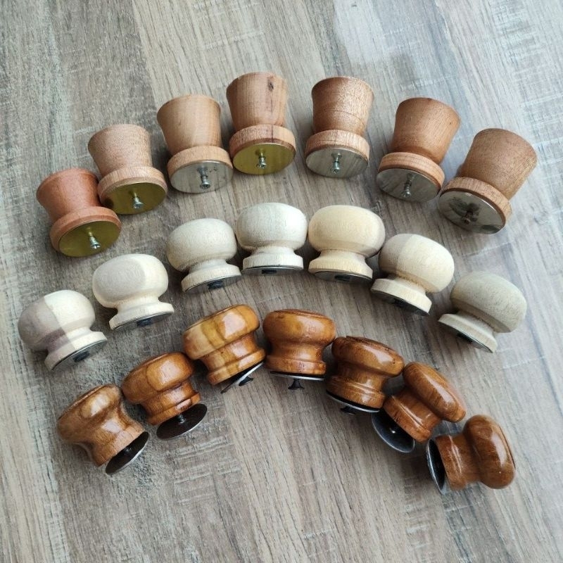 Tutup panci kayu ,Pentol panci kuat, Pegangan tutup panci, Pegangan tutup laci