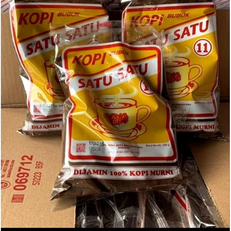 

Kopi Satu Satu 250gr/Kopi Bubuk Satu Satu 250gr