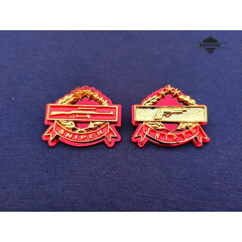 PIN SNIPER POLRI PIN SNIPER LARAS PENDEK POLRI