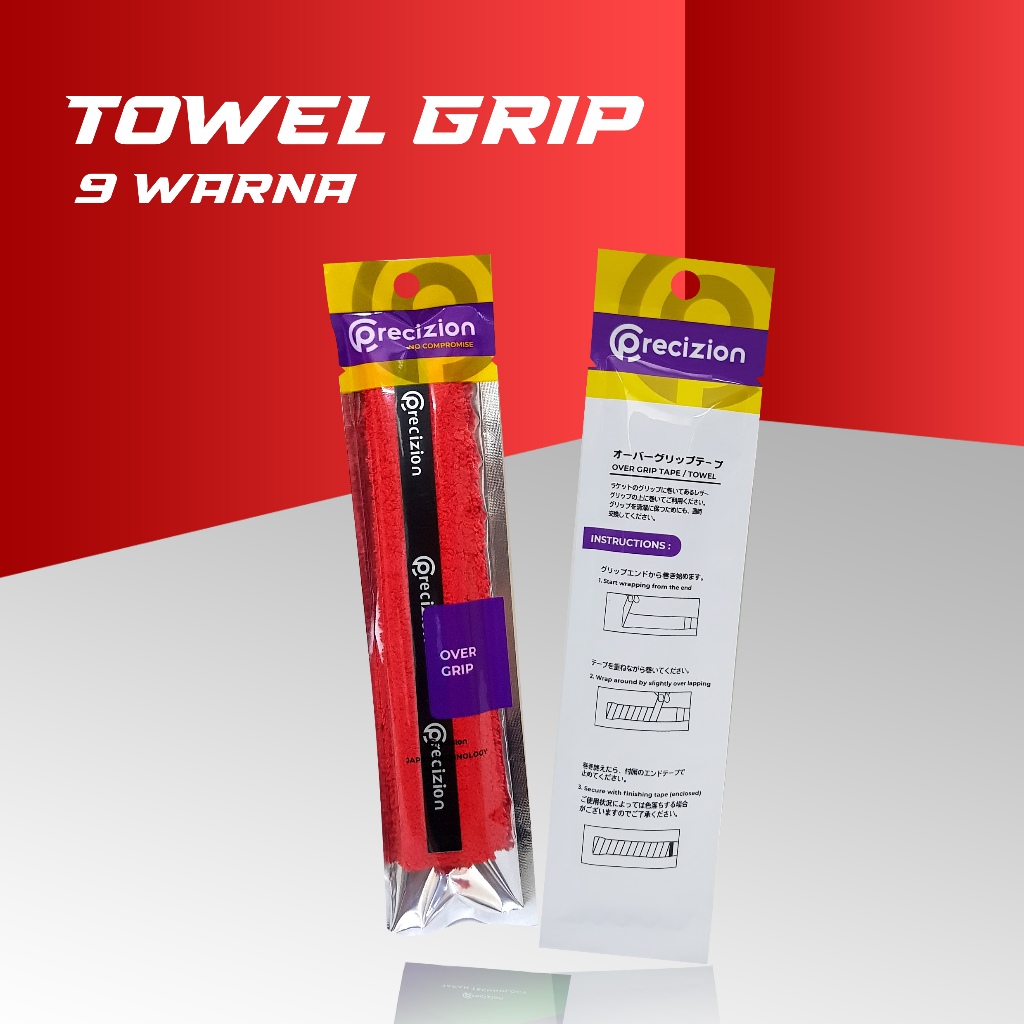 Precizion - TOWEL GRIP 50% - Grip Raket Badminton Towel Grip Bulu Tangkis